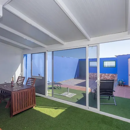 Playa El Burrero Con Terraza Y Solarium Privado Lejlighed *